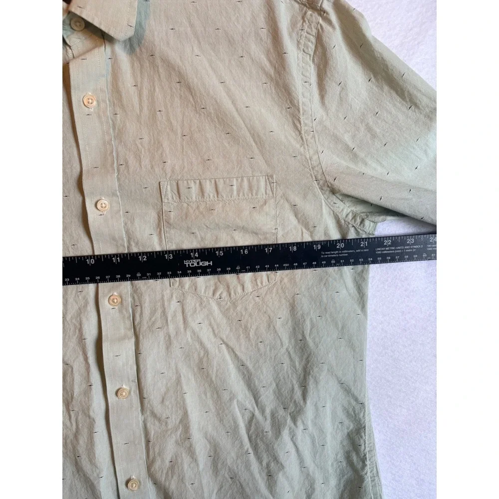 Banana Republic Soft Wash Slim Fit Long Sleeve Button Down‎ Shirt Light Green L